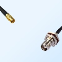 MCX/Female - TNC/Bulkhead Female with O-Ring Coaxial Jumper Cable