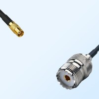 MCX/Female - UHF/Female Coaxial Jumper Cable
