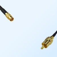 RCA Male - MCX Female Coaxial Cable Assemblies