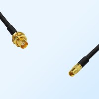 MCX/Bulkhead Female - MMCX/Female Coaxial Jumper Cable