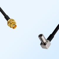 MCX/Bulkhead Female - MS147/Male Right Angle Coaxial Jumper Cable