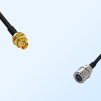 MCX/Bulkhead Female - QMA/Male Coaxial Jumper Cable