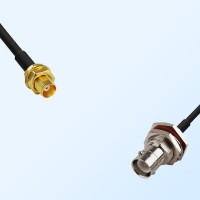 MCX/Bulkhead Female - RP BNC/Bulkhead Female with O-Ring Coaxial Cable