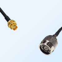 MCX/Bulkhead Female - RP TNC/Male Coaxial Jumper Cable