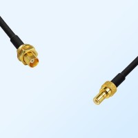 MCX/Bulkhead Female - SMB/Male Coaxial Jumper Cable