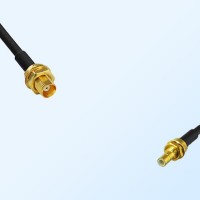 MCX/Bulkhead Female - SMB/Bulkhead Male Coaxial Jumper Cable