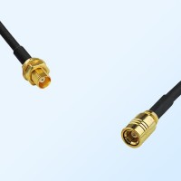 MCX/Bulkhead Female - SMB/Female Coaxial Jumper Cable