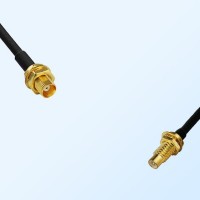 MCX/Bulkhead Female - SMC/Bulkhead Male Coaxial Jumper Cable