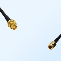 MCX/Bulkhead Female - SSMA/Male Coaxial Jumper Cable
