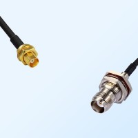 MCX/Bulkhead Female - TNC/Bulkhead Female with O-Ring Coaxial Cable