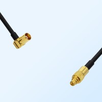 MCX/Female Right Angle - MMCX/Male Coaxial Jumper Cable