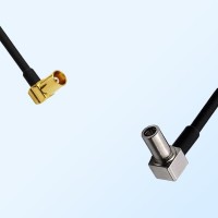 MCX/Female Right Angle - MS147/Male Right Angle Coaxial Jumper Cable