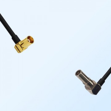 MCX/Female Right Angle - MS162/Male Right Angle Coaxial Jumper Cable