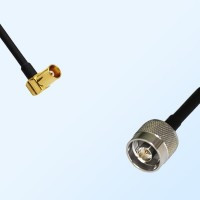 MCX/Female Right Angle - N/Male Coaxial Jumper Cable