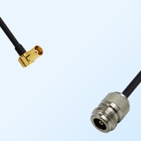 MCX/Female Right Angle - N/Female Coaxial Jumper Cable