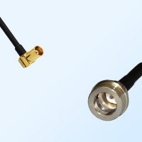 MCX/Female Right Angle - QN/Male Coaxial Jumper Cable