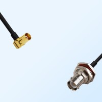 MCX/Female R/A - RP BNC/Bulkhead Female with O-Ring Coaxial Cable