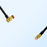 MCX/Female Right Angle - RP MCX/Male Coaxial Jumper Cable