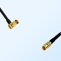 MCX/Female Right Angle - RP MCX/Female Coaxial Jumper Cable
