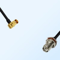 MCX/Female R/A - RP TNC/Bulkhead Female with O-Ring Coaxial Cable