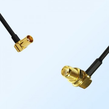MCX/Female R/A - SMA/Bulkhead Female R/A Coaxial Jumper Cable