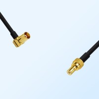 MCX/Female Right Angle - SMB/Male Coaxial Jumper Cable