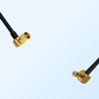 MCX/Female Right Angle - SMB/Male Right Angle Coaxial Jumper Cable