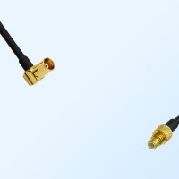 MCX/Female Right Angle - SMC/Male Coaxial Jumper Cable