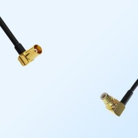 MCX/Female Right Angle - SMC/Male Right Angle Coaxial Jumper Cable