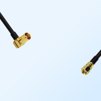 MCX/Female Right Angle - SMC/Female Coaxial Jumper Cable