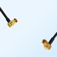 MCX/Female Right Angle - SMC/Female Right Angle Coaxial Jumper Cable