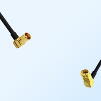 MCX/Female Right Angle - SSMA/Male Right Angle Coaxial Jumper Cable
