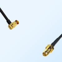 SSMA Female - MCX Female Right Angle Coaxial Cable Assemblies