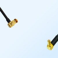 MCX/Female Right Angle - SSMB/Male Right Angle Coaxial Jumper Cable