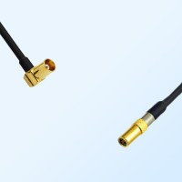 MCX/Female Right Angle - SSMB/Female Coaxial Jumper Cable