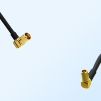 MCX/Female Right Angle - SSMB/Female Right Angle Coaxial Jumper Cable