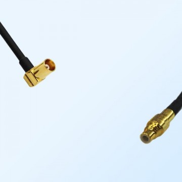 MCX/Female Right Angle - SSMC/Male Coaxial Jumper Cable