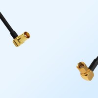 MCX/Female Right Angle - SSMC/Female Right Angle Coaxial Jumper Cable