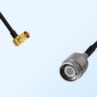 MCX/Female Right Angle - TNC/Male Coaxial Jumper Cable