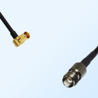 MCX/Female Right Angle - TNC/Female Coaxial Jumper Cable