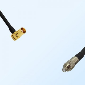 MCX/Female Right Angle - TS9/Female Coaxial Jumper Cable
