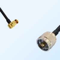 UHF Male - MCX Female Right Angle Coaxial Cable Assemblies