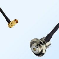 MCX/Female R/A - UHF/Bulkhead Female R/A Coaxial Jumper Cable