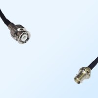 Mini BNC/Male - Mini BNC/Bulkhead Female Coaxial Jumper Cable