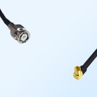 MMCX/Female Right Angle - Mini BNC/Male Coaxial Jumper Cable