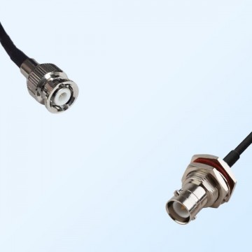 RP BNC/Bulkhead Female with O-Ring - Mini BNC/Male Coaxial Cable