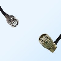 RP TNC/Male Right Angle - Mini BNC/Male Coaxial Jumper Cable