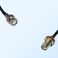 RP TNC/Bulkhead Female with O-Ring - Mini BNC/Male Coaxial Cable