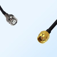 SMA/Male - Mini BNC/Male Coaxial Jumper Cable