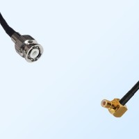 SMB/Male Right Angle - Mini BNC/Male Coaxial Jumper Cable
